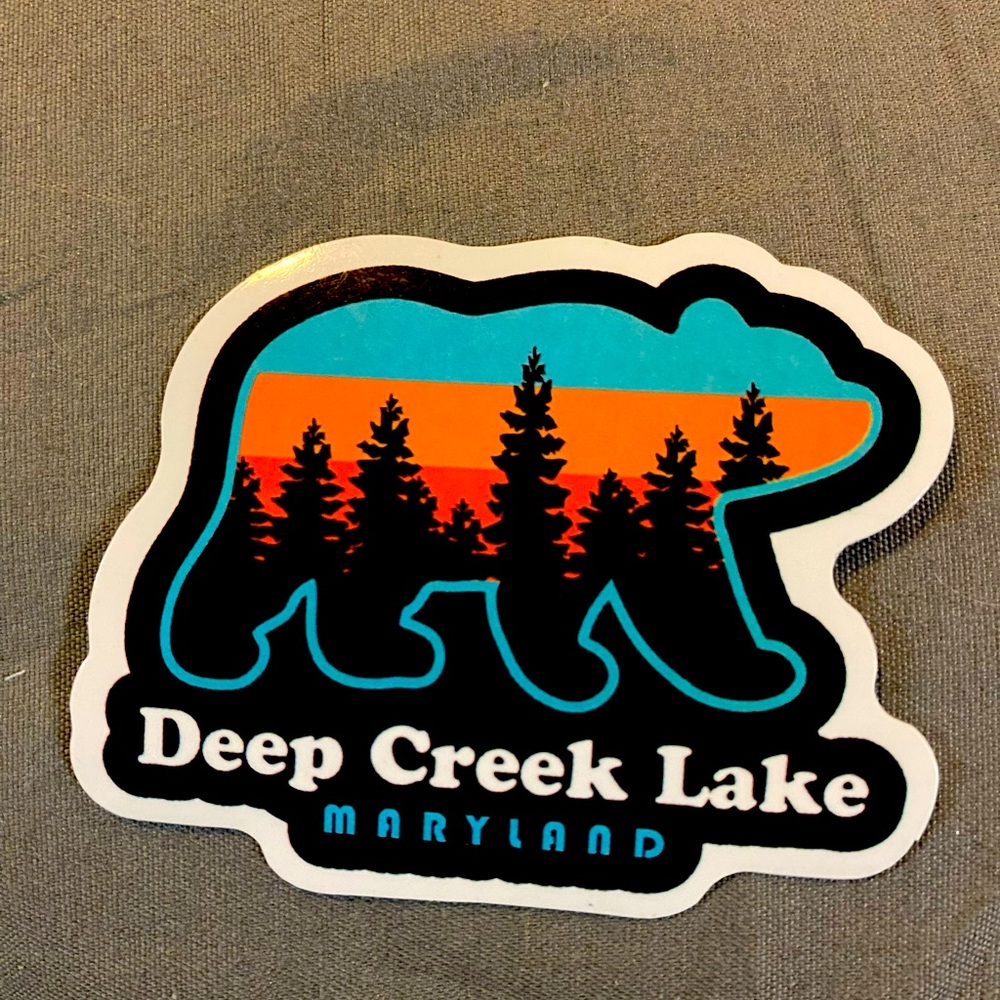 🌈20/$12🌈 Deep Creek Lake Bear Sticker